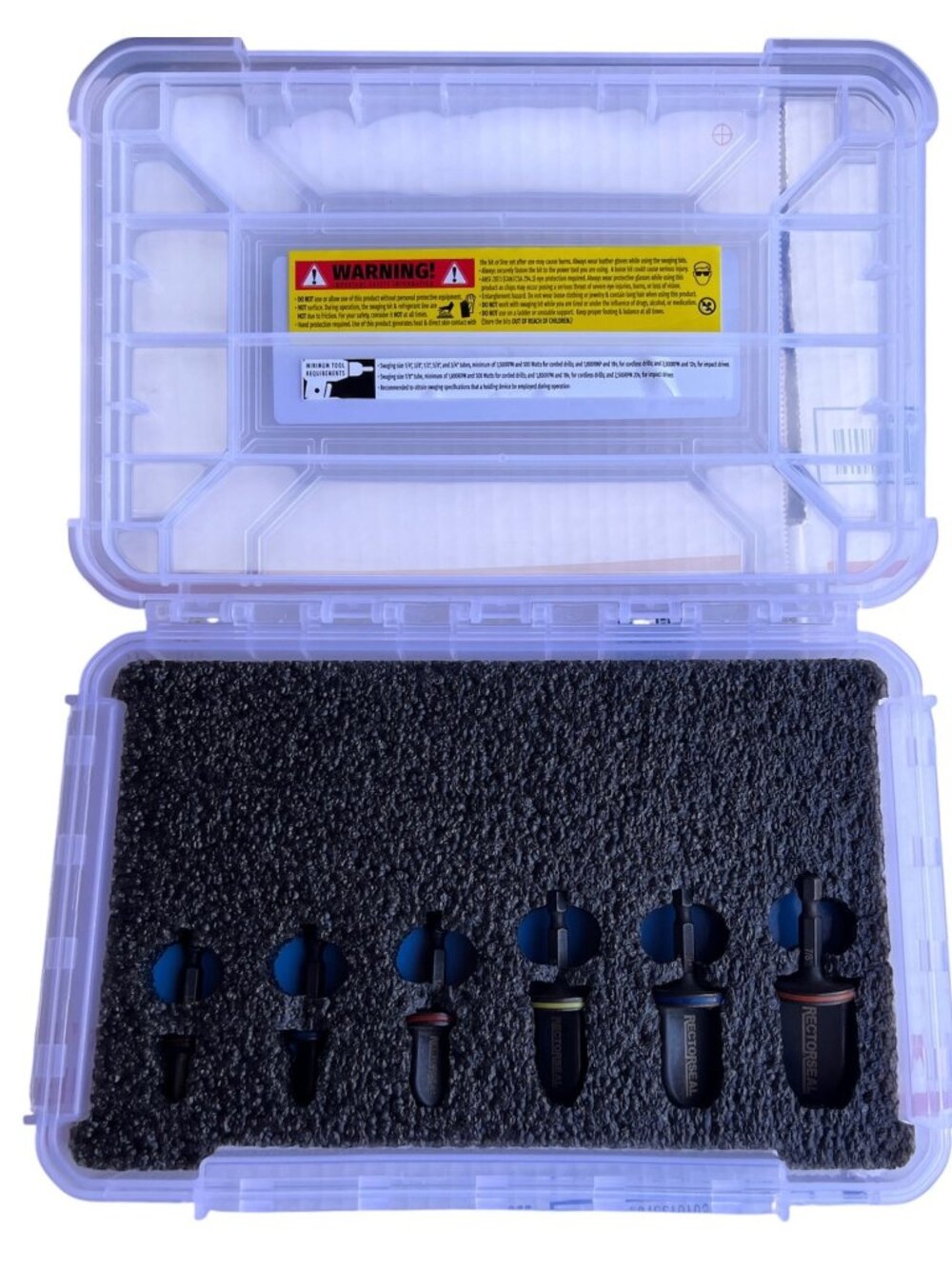 Pro-Fit Precision Swaging Kit By RectorSeal With 6 Swage Bits In Protective Case